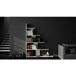 Biblioteca Reward, Moblert, 120x20x120 cm, alb imagine