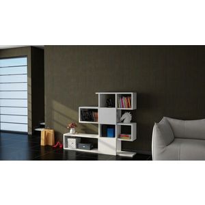 Biblioteca Karlin, Moblert, 120x19.5x109 cm, alb imagine