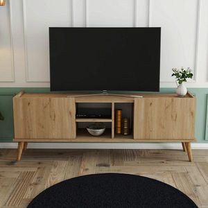 Comoda TV, Arcadia, Carmen, 150x52x34 cm, PAL, Stejar imagine