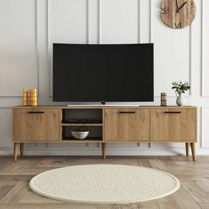 Comoda TV, Arcadia, Exxen, 180x53x35 cm, PAL, Stejar imagine