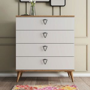 Dulap, Arcadia, Versa-Ce 3616, 80x90 cm, PAL, Stejar / Alb imagine