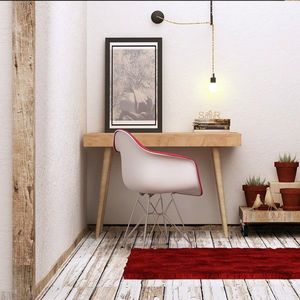 Birou, Mod Design, Valencia, 100x74x60 cm, PAL, Stejar / Alb imagine