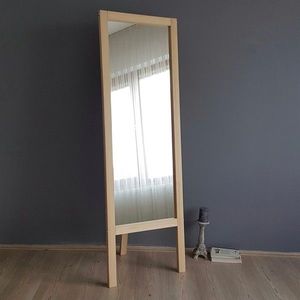 Oglinda de podea Cheval A41, Neostill, 55 x 3.2 x 170 cm, lemn masiv, walnut imagine