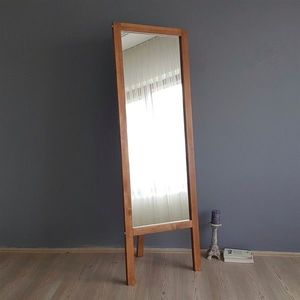 Oglinda de podea Cheval A42, Neostill, 55 x 3.2 x 170 cm, lemn masiv, walnut imagine