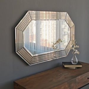 Oglinda decorativa A312Y, Neostill, 60 x 100 cm, bronz imagine