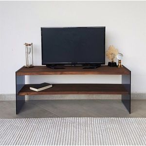 Comoda TV Neostill TV100, 120 x 35 x 45 cm, walnut imagine