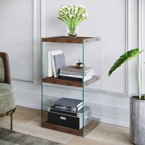 Biblioteca R300, Neostill, 40 x 35 x 80 cm, walnut imagine