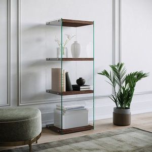 Biblioteca R300, Neostill, 40 x 35 x 120 cm, walnut imagine