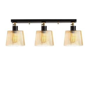 Lustra Kemer N-267, Noor, 68 x 24 cm, 3 x E27, 100W, negru imagine
