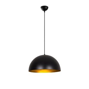 Lustra Sivani MR - 722, Opviq, 40 x 116 cm, 1 x E27, 40W, negru/auriu imagine