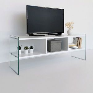 Comoda TV, Neostill, TV400, 120x45x35 cm, PAL, Alb imagine