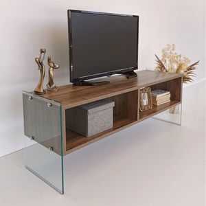 Comoda TV, Neostill, TV404, 120x45x35 cm, PAL, Maro imagine
