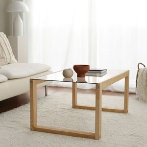 Masuta de cafea, Neostill, Via, 85x40x55 cm, Lemn, Natural imagine