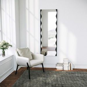 Oglinda decorativa, Neostill, Melodia, 50x140 cm, Metal, Negru imagine