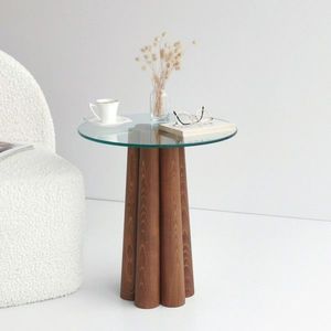 Masuta de cafea, Neostill, Pianeta, 45x50x50 cm, Lemn, Maro imagine