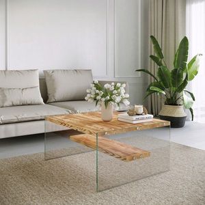 Masuta de cafea, Neostill, Niagara S101, 75x40x75 cm, Lemn, Stejar imagine