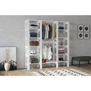 Dulap pentru haine, Puqa Design, City, PAL, Alb imagine