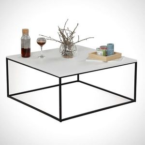 Masuta de cafea Poly White, Comforty, 75x75x43 cm, alb imagine