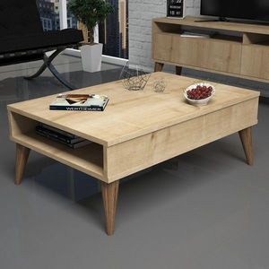 Masuta de cafea Best Oak, Hommy Craft, 90x60x34, 6 cm, stejar imagine
