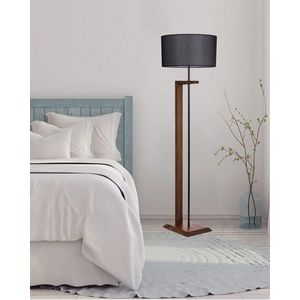Lampadar, Luin, 8276-1, E27, 60 W, metal/lemn/textil imagine