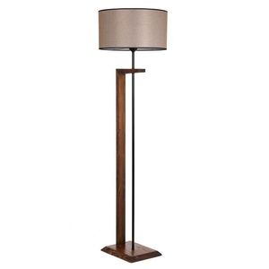 Lampadar, Luin, 8276-3, E27, 60 W, metal/lemn/textil imagine