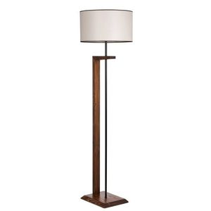Lampadar, Luin, 8276-4, E27, 60 W, metal/lemn/textil imagine