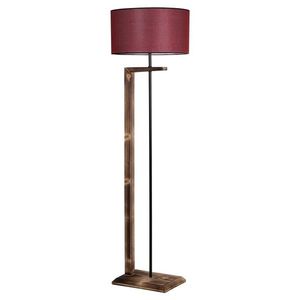 Lampadar, Luin, 8277-1, E27, 60 W, metal/lemn/textil imagine