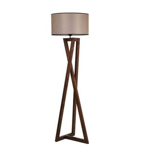 Lampadar, Luin, 8278-3, E27, 60 W, lemn/textil imagine