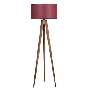 Lampadar, Luin, 8285-1, E27, 60 W, lemn/textil imagine