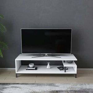 Comoda TV, Retricy, Reilly, PAL, Alb/Negru imagine