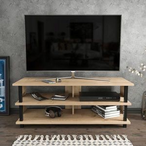 Comoda TV, Retricy, Pueblo, PAL, Negru / Stejar imagine