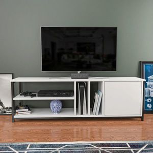 Comoda TV, Retricy, Oneida, PAL, Alb/Negru imagine