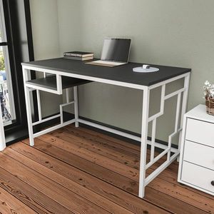 Birou, Retricy, Kennesaw, 120x60x74 cm, PAL, Alb / Antracit imagine