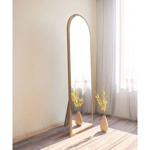 Oglinda decorativa, Siam, Emma, 50x160x2 cm, MDF , Maro imagine