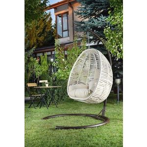 Leagan gradina/terasa, Valovi, Fındık, 110x196x110 cm, Metal, Crem imagine