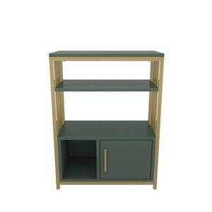 Corp biblioteca, Zena Home, Letos, 60x80x29 cm, PAL, Verde imagine
