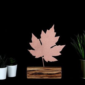 Decoratiune, Maple, 17x27x3.5 cm, Metal, Bronz imagine
