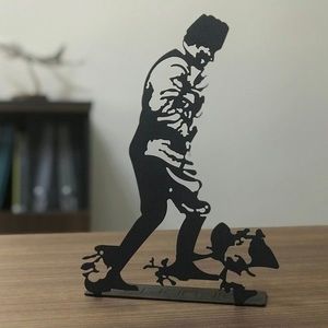Decoratiune, Büyük Taarruz Pod , 20x30 cm, Metal, Negru imagine