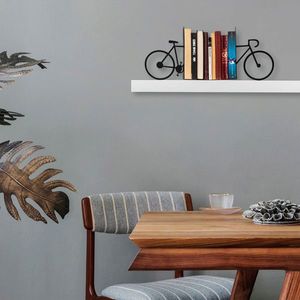 Opritor de carti, Kitap tutucu 2, 44x14x23 cm, Metal, Negru imagine
