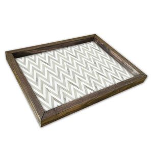 Tava pentru servire, AT-010, 30x40 cm, MDF , Multicolor imagine