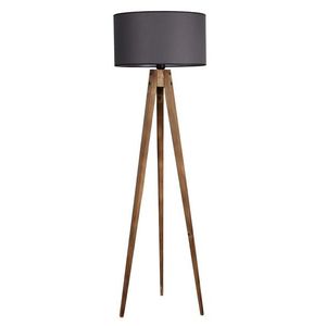 Lampadar, Luin, 8285-2, E27, 60 W, lemn/textil imagine