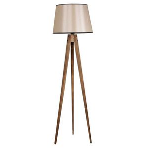 Lampadar, Luin, 8285-6, E27, 60 W, lemn/textil imagine