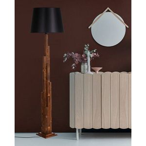 Lampadar, Luin, 8301-4, E27, 60 W, lemn/textil imagine
