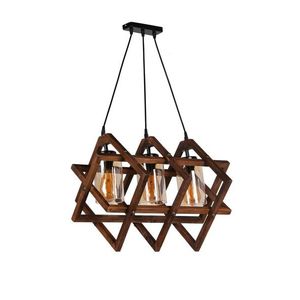 Candelabru, Luin, 8309-3, E27, 60 W, lemn/metal imagine