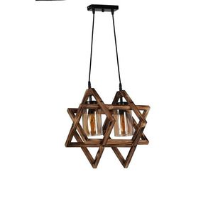 Candelabru, Luin, 8310-2, E27, 60 W, lemn/metal imagine