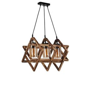 Candelabru, Luin, 8310-3, E27, 60 W, lemn/metal imagine