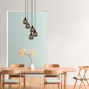 Candelabru, Opviq, Smoked - 032, E27, 60 W, metal/sticla imagine