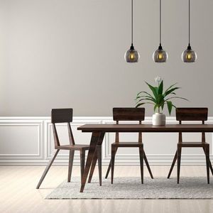 Candelabru, Opviq, Smoked - 033, E27, 60 W, metal/sticla imagine