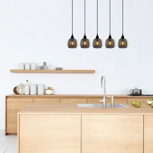 Candelabru, Opviq, Smoked - 034, 85x85 cm, E27, 60 W, metal/sticla imagine