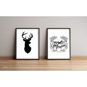 Set 2 tablouri decorative, Alpyros, 2PYSCT-001, 36x51 cm, MDF/PVC imagine